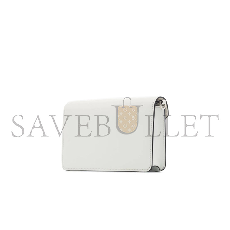 Pra*a mini borse flap shoulder bag in white 1bh189 (17*9.5*3.5cm)